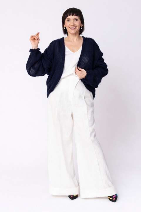 Lekki sweter mgła Klara - Granat