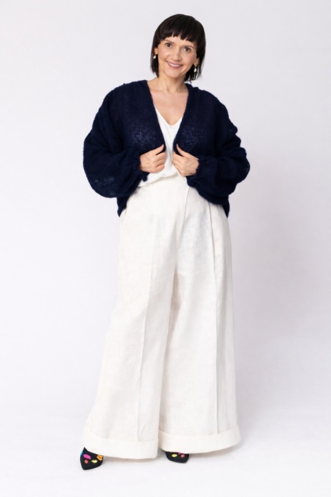 Lekki sweter mgła Klara - Granat