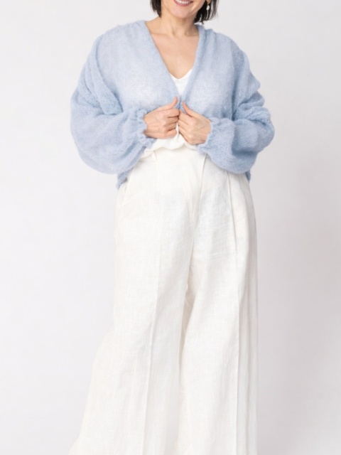 Lekki sweter mgła Klara - Jasno niebieski