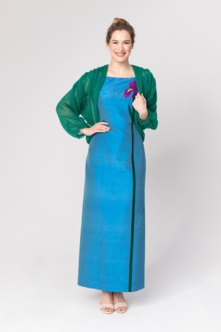 Lekki sweter mgła Klara - Szmaragdowy