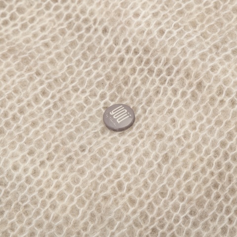 Lekki sweter mgła z paskiem długi - Beżowy