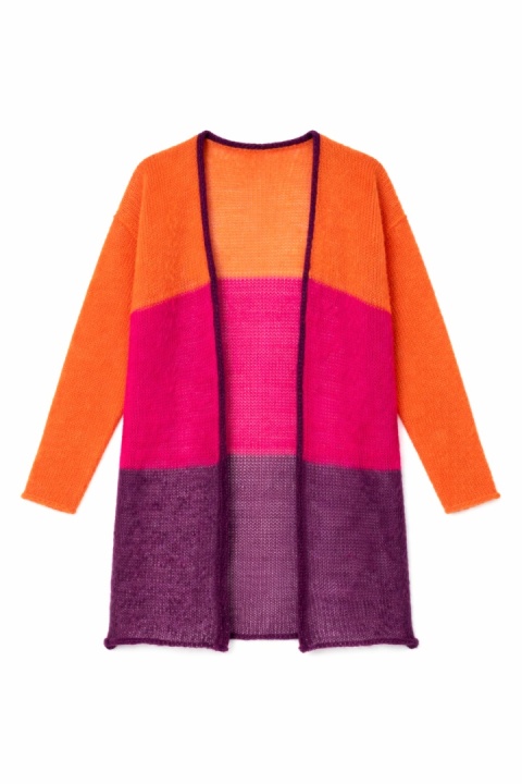 Lekki sweter mgła w pasy