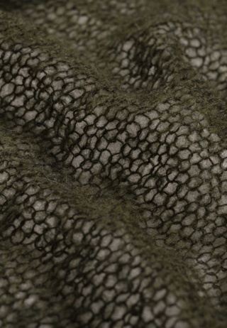 Sweter wełniany z kapturem Klaudia - Khaki