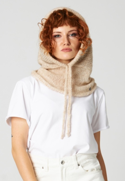 Alpaka Balaclava - Beżowy