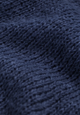 Kardigan wełniany oversize Rosalia - Granatowy