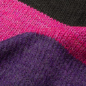 Cuddly long striped cardigan - Purple