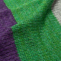 Cuddly long striped cardigan - Green