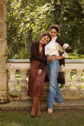 Lekki sweter wełniany damski Reneta - Czekoladowy