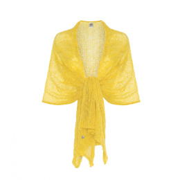 Light fog shawl-etola - Yellow