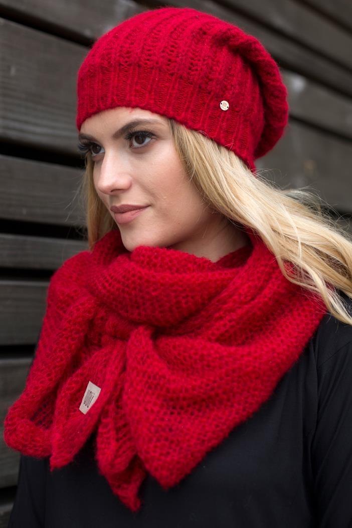 Soft hat with welt - Red