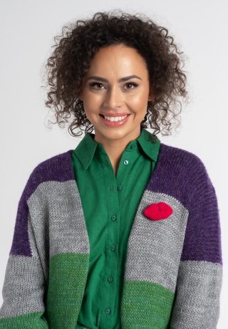 Zalotne Usta Broszka - Różowa