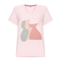 Cotton T-shirt Three Generations - Light Pink