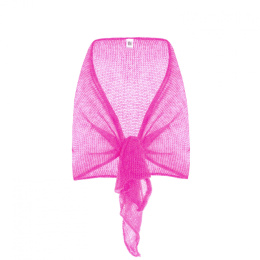 Light fog shawl-etola - Neon pink