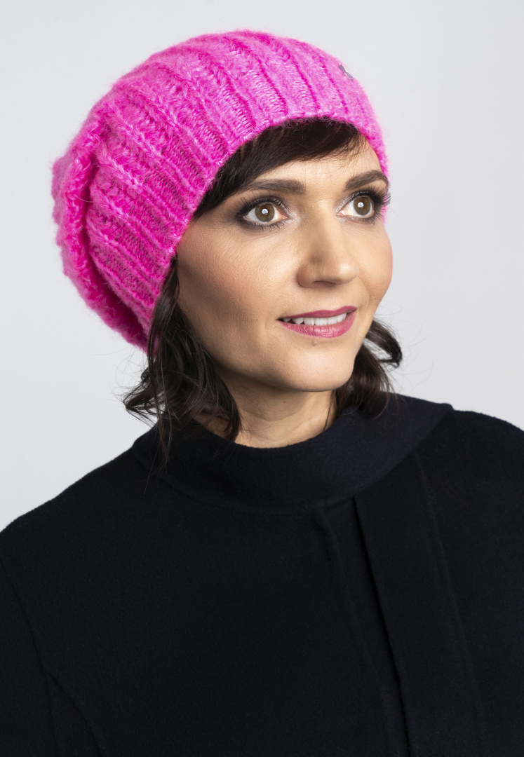Soft hat with welt - Neon Pink