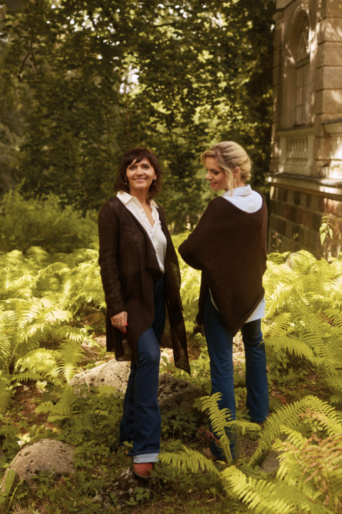 Otulające Ponczo - Czekoladowy