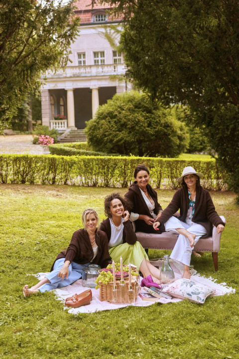 Otulający kardigan szalowy - Czekoladowy