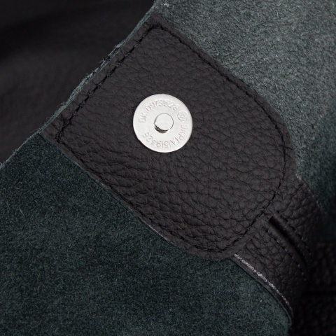 Skórzana torba Shopper - Czarna