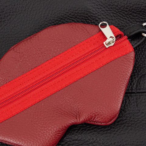 Skórzana torba Shopper - Czarna