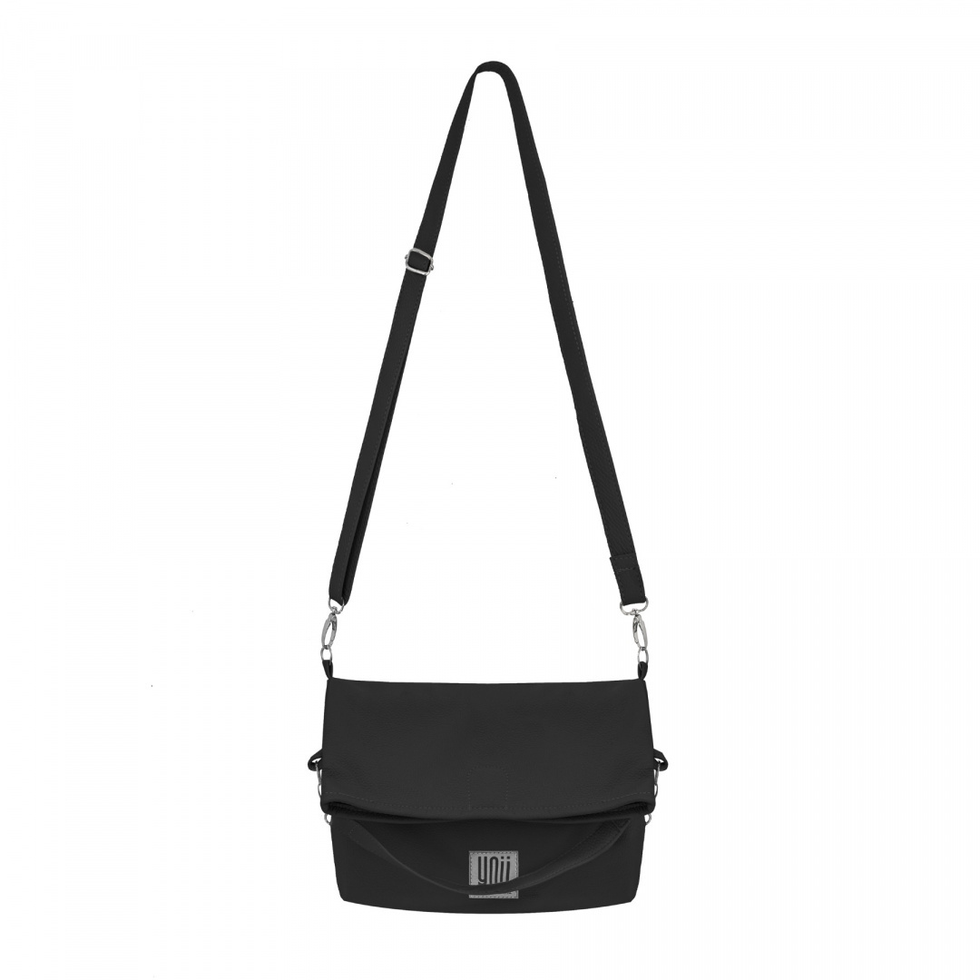 Leather handbag Filippa - Black