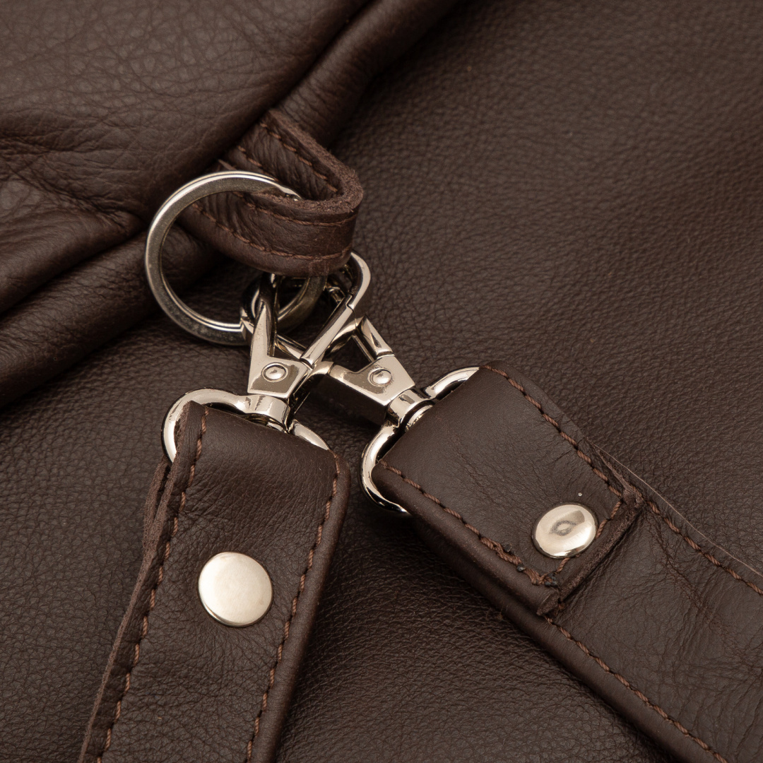 Leather handbag Filippa - Chocolate