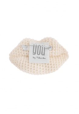 Zalotne Usta Broszka - Biała