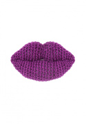 Flirty Lips Brooch - Purpple