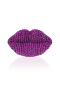 Flirty Lips Brooch - Purpple