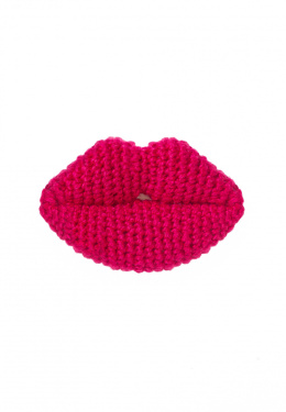 Flirty Lips Brooch - Pink