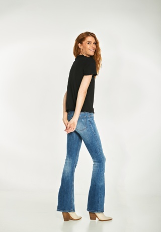 Bawełniany T-shirt Aga - Czarny