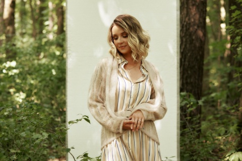 Alpaka kardigan Reneta - Beżowy