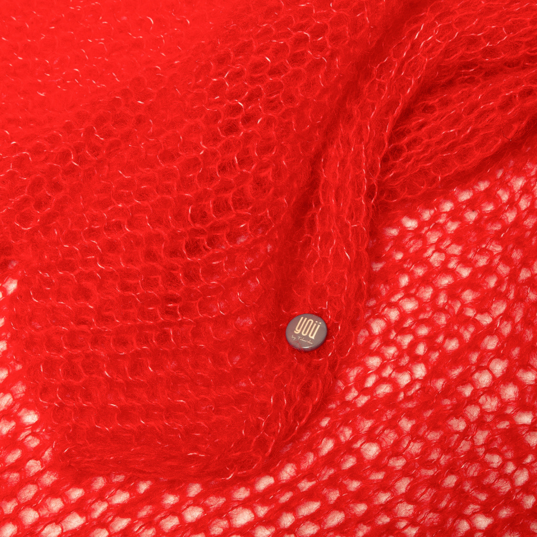 Light fog shawl-etola - Red