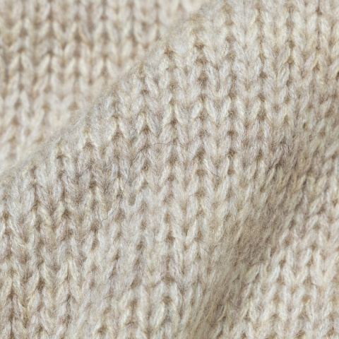 Otulający kardigan szalowy - Beżowy