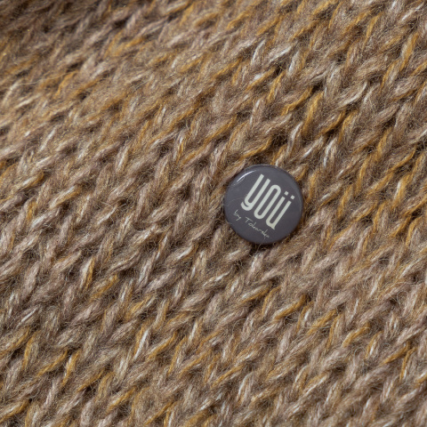 Otulający kardigan szalowy - Tabak