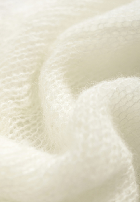 Alpaka bolerko - Biały