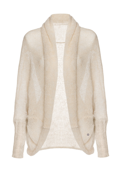 Alpaka kardigan Kamila - Beżowy