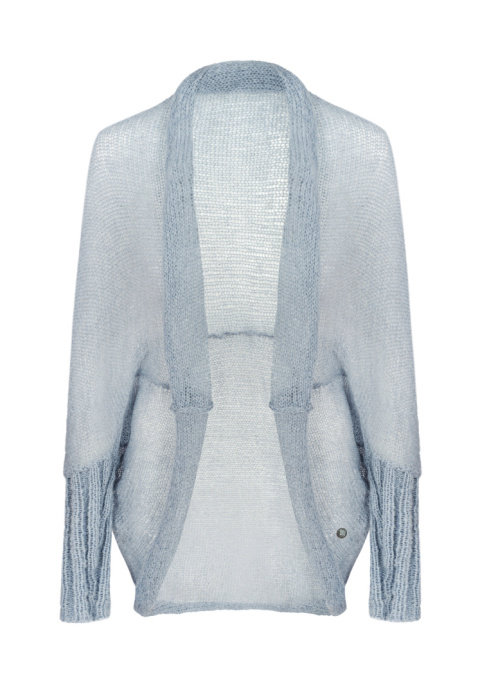 Alpaka kardigan Kamila - Jasny niebieski