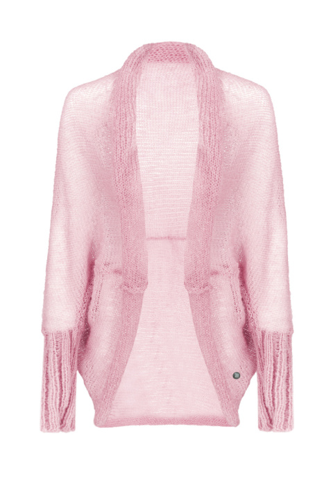 Alpaka kardigan Kamila - Jasny róż