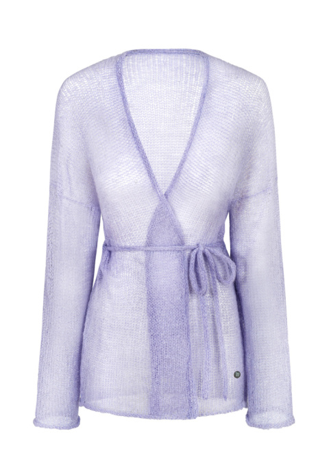 Alpaka kardigan Lovina - Fioletowy