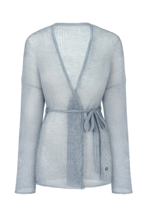 Alpaka kardigan Lovina - Jasny niebieski