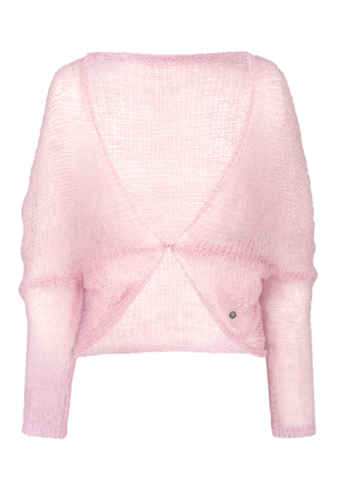 Alpaka bolerko - Jasny róż