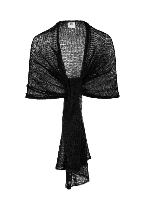 Alpaka lekki szal-etola - Czarny