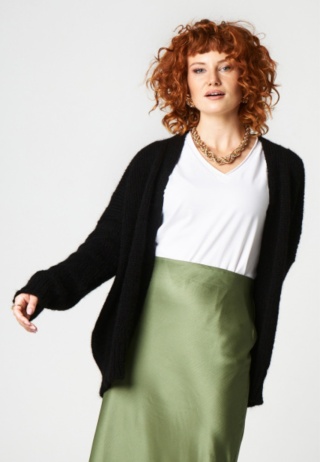 Alpaka sweter Akane - czarny