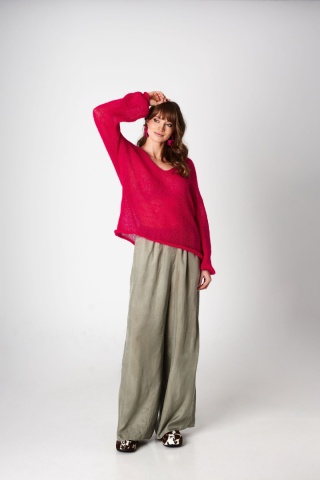 Alpaka sweter Gili - Piwonia