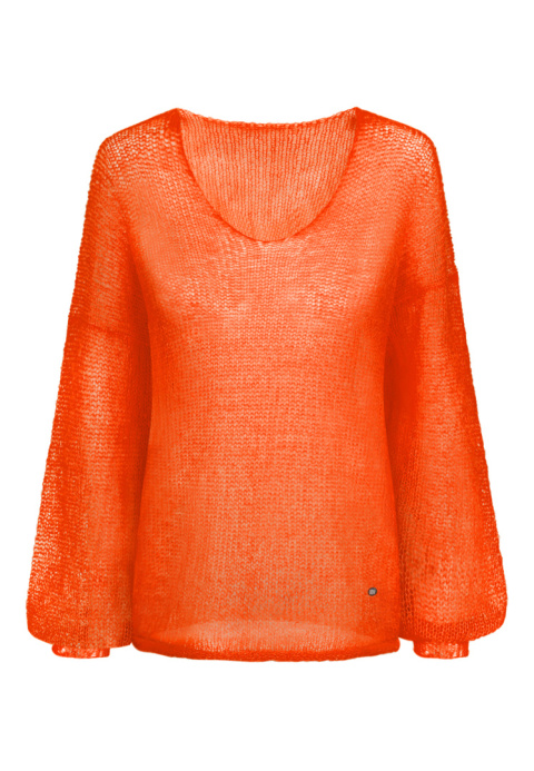 Alpaka sweter Gili - Neon pomarańcz