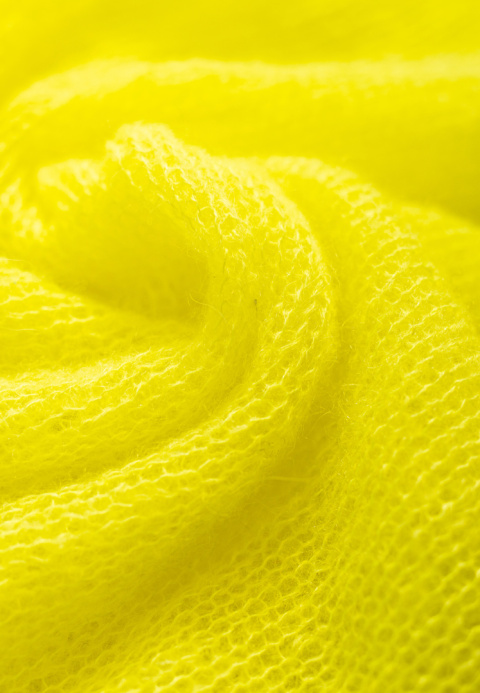 Alpaka sweter Gili - Neon żółty