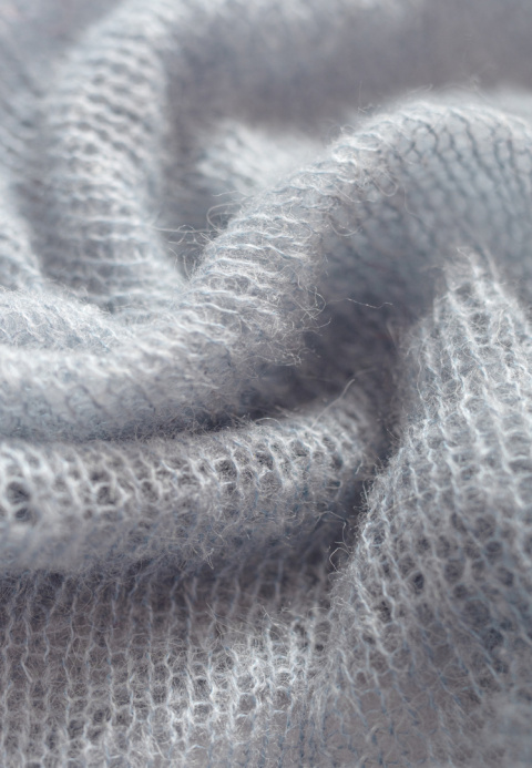 Alpaka sweter Natalia - Jasny niebieski