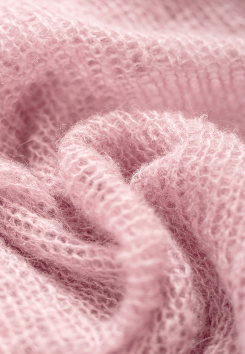 Alpaka sweter Natalia - Jasny róż