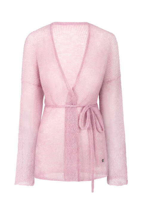 Alpaka kardigan Lovina - Jasny róż