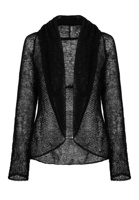 Alpaka sweter Reneta - Czarny