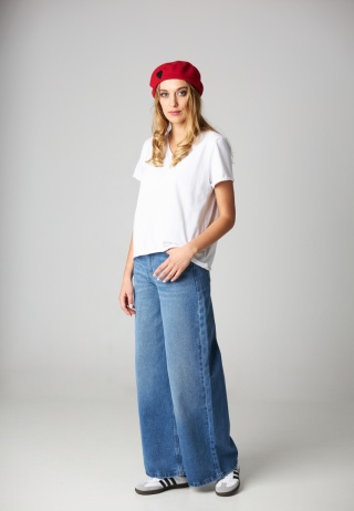 Beret serce - Czerwony